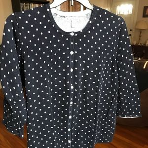 Ladies plus size 3/4 sleeve cardigan